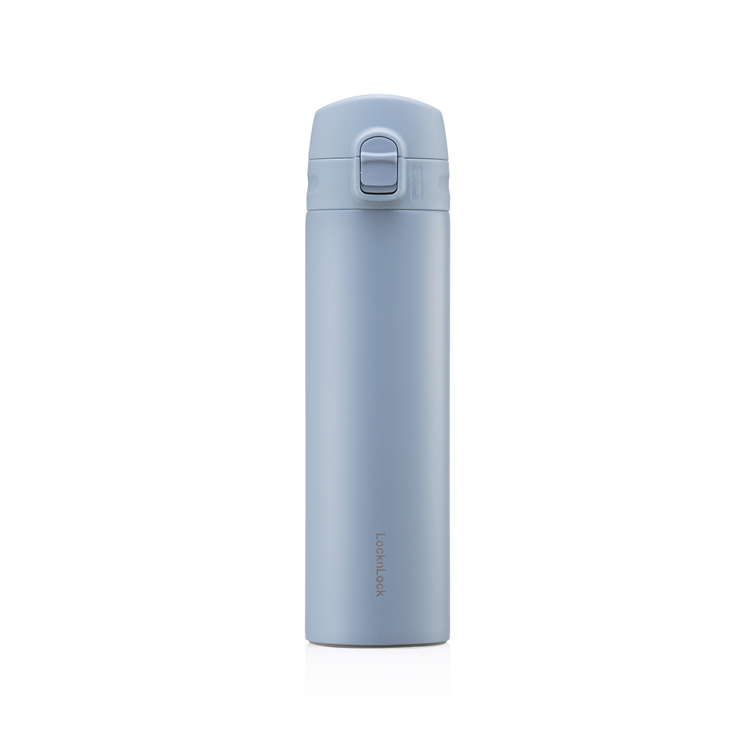 Bình Giữ Nhiệt LocknLock Slim Fit Onetouch 400ml - 4 màu (Xanh, Xanh Lá, Ngà, Tím) - LHC3270, , large image number 1